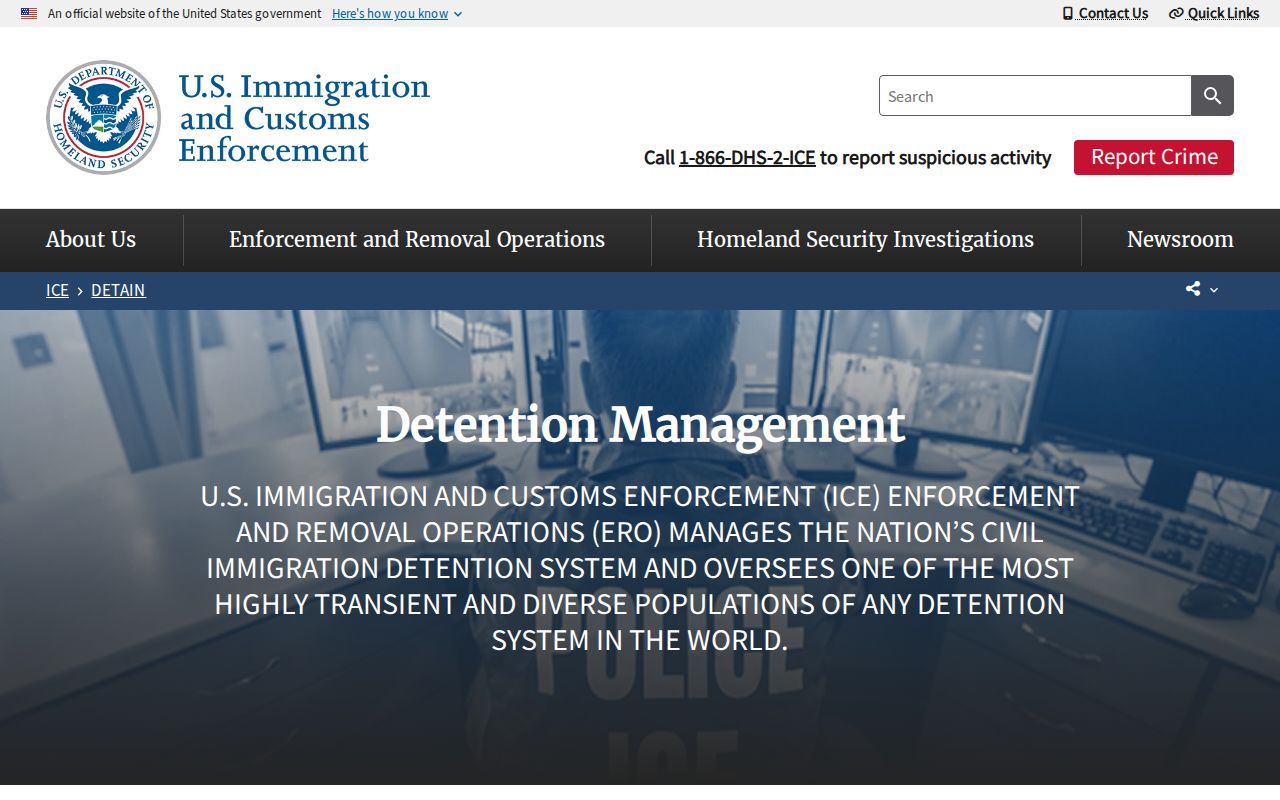 ICE detention release information route for a Sumter County transfer