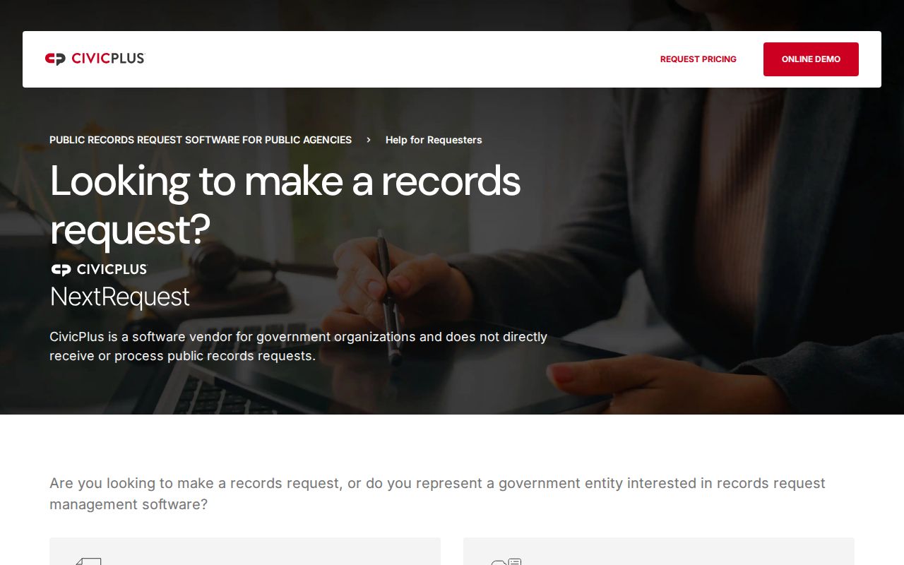 Sumter County release record FOIA request portal